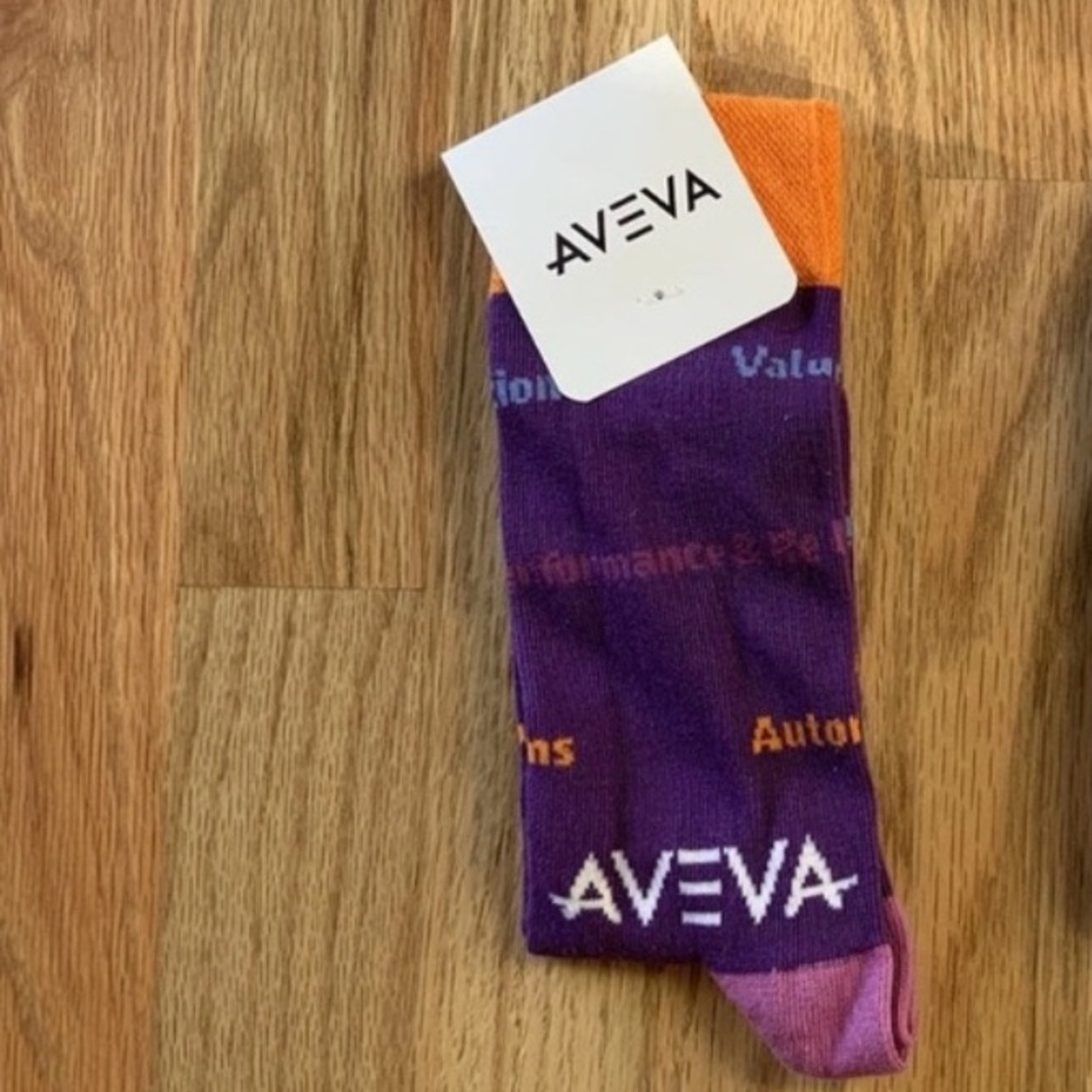 NWT Aveva Construction Themed Socks